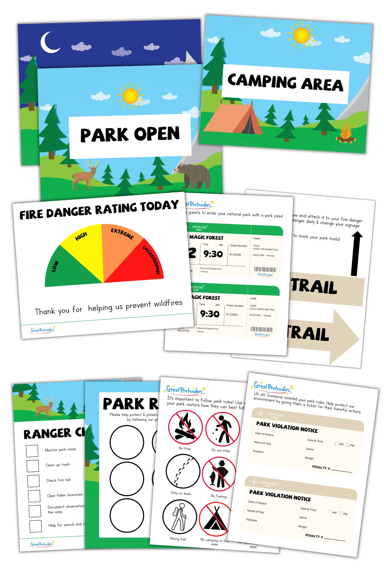 Park Ranger Dramatic Play Downloads