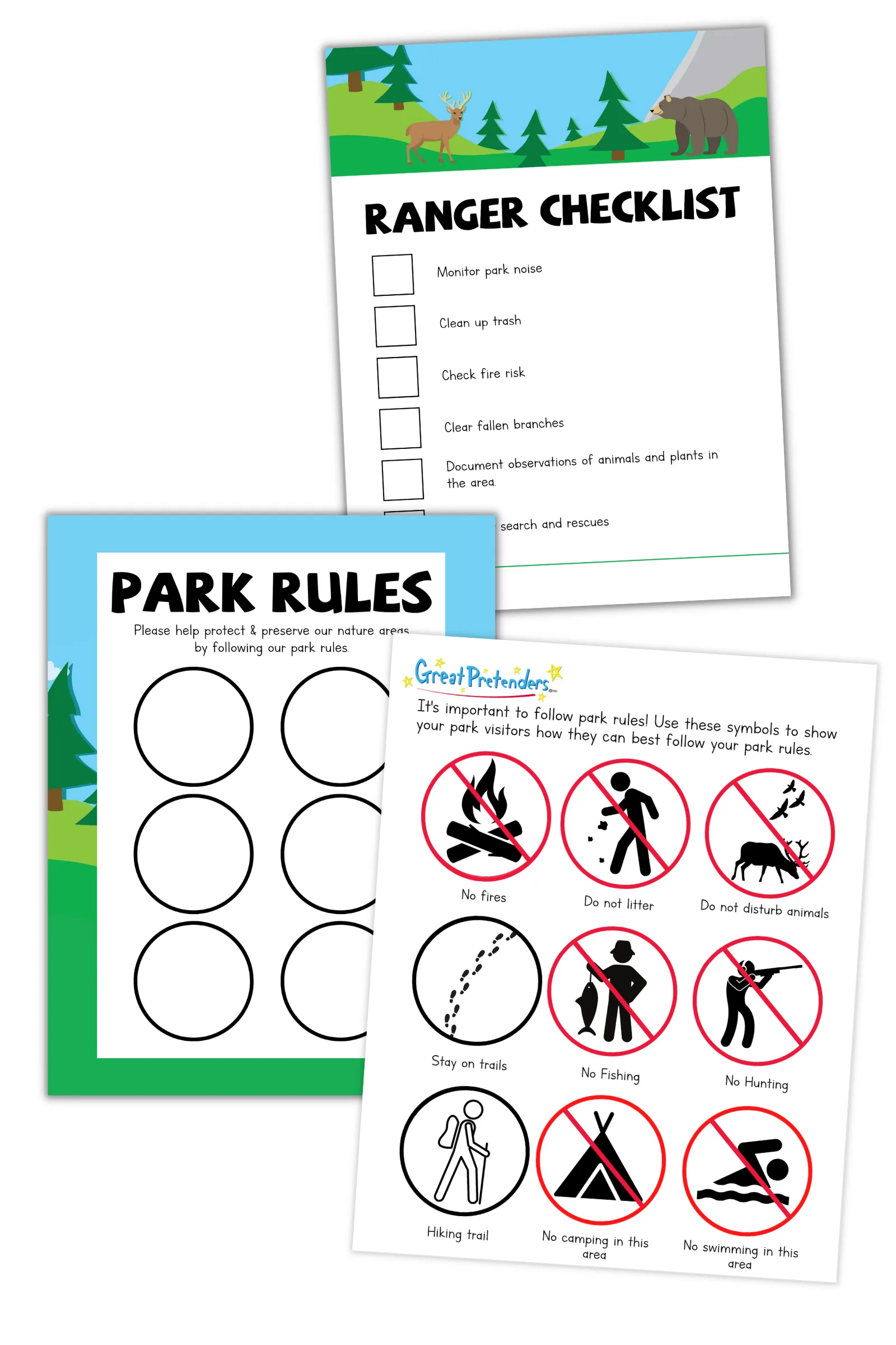 Park Ranger Dramatic Play Downloads