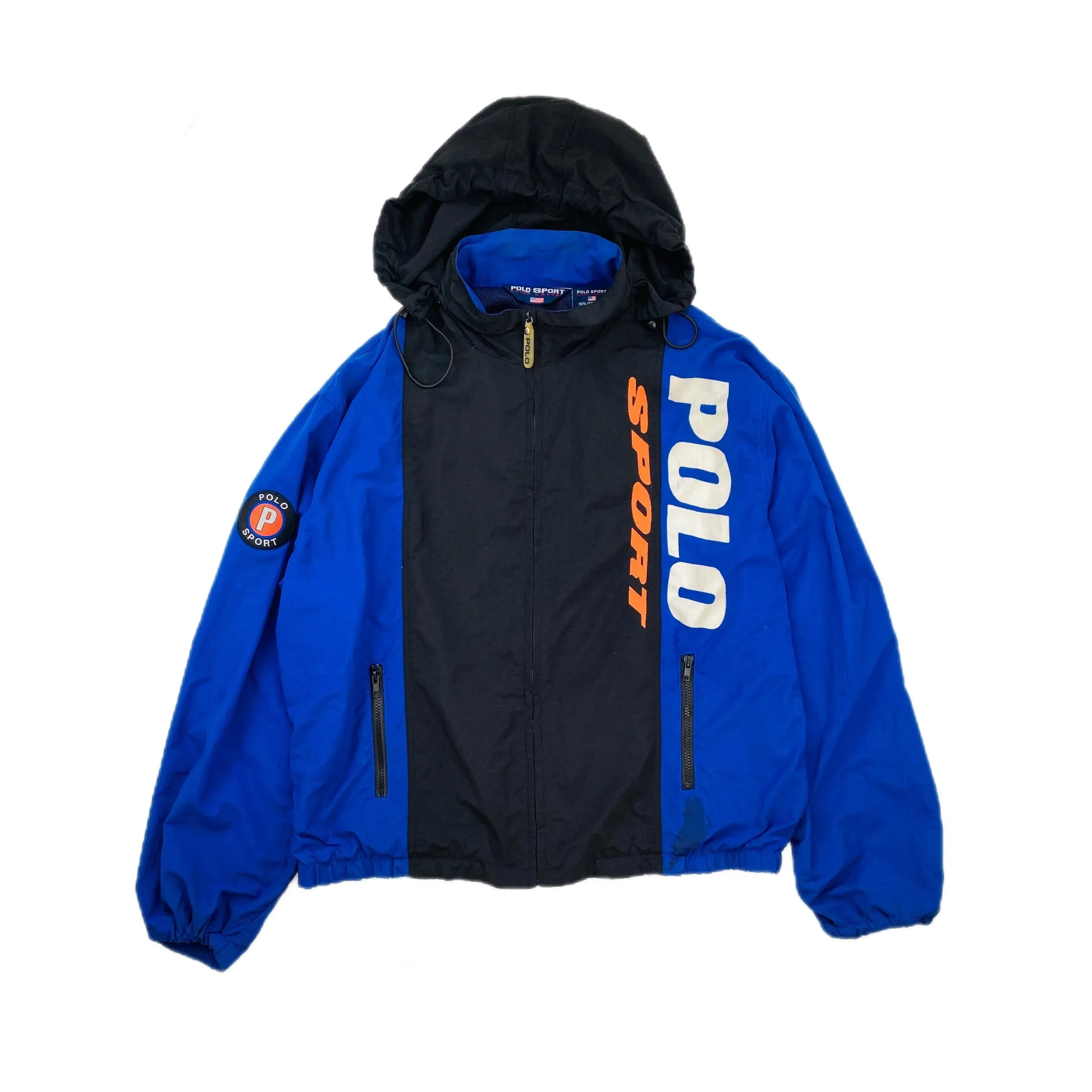 POLO RALPH LAUREN POLO SPORT HOODED WINDBREAKER  (L)