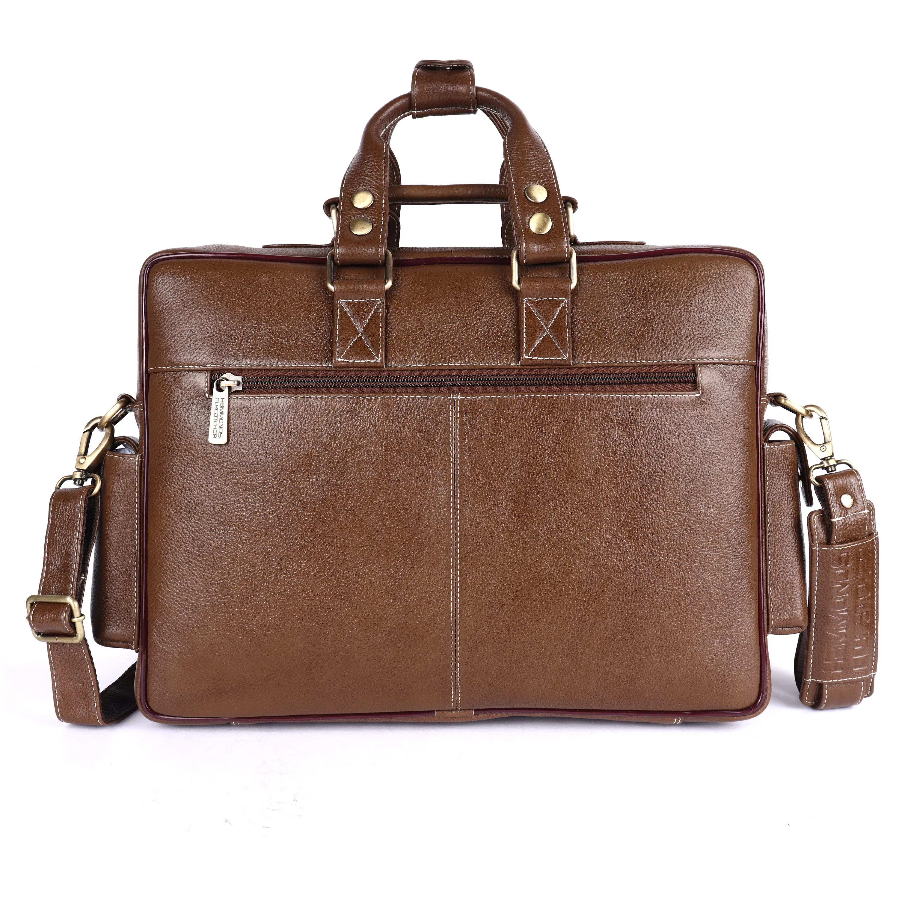 Premium Laptop Bag for Men - Office & Regulars Use - Genuine Leather - Fits for 14-16 Inch Laptops