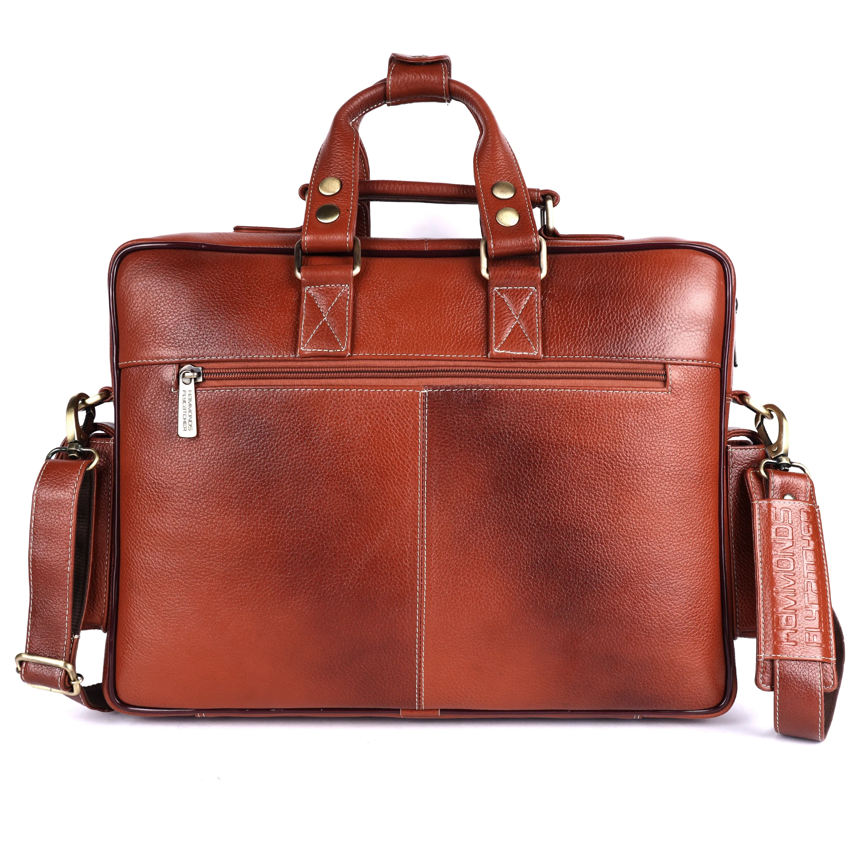 Premium Laptop Bag for Men - Office & Regulars Use - Genuine Leather - Fits for 14-16 Inch Laptops