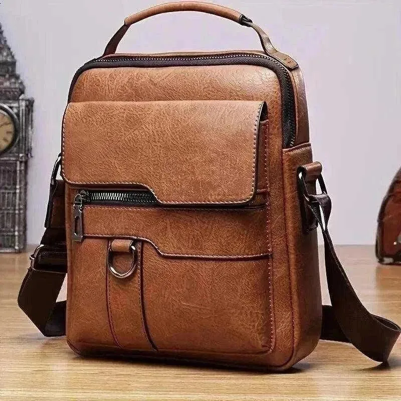 PU Leather | Brand Men’s Shoulder Bag - MSB001