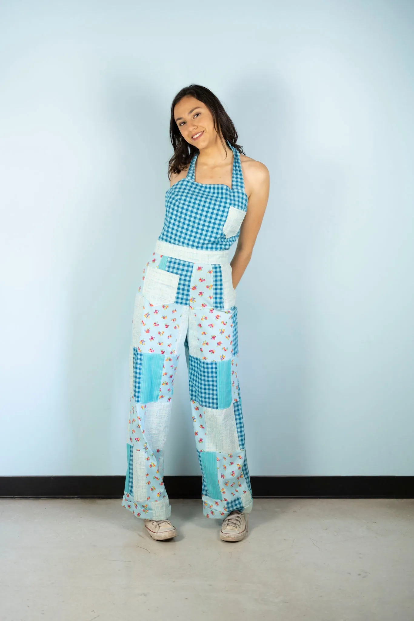 "Windmills" Halter Overalls