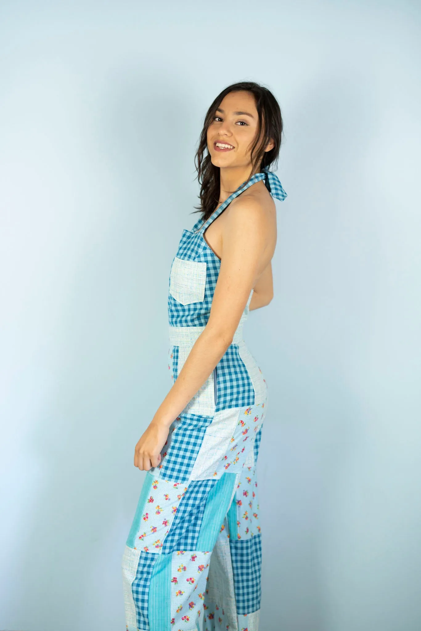 "Windmills" Halter Overalls