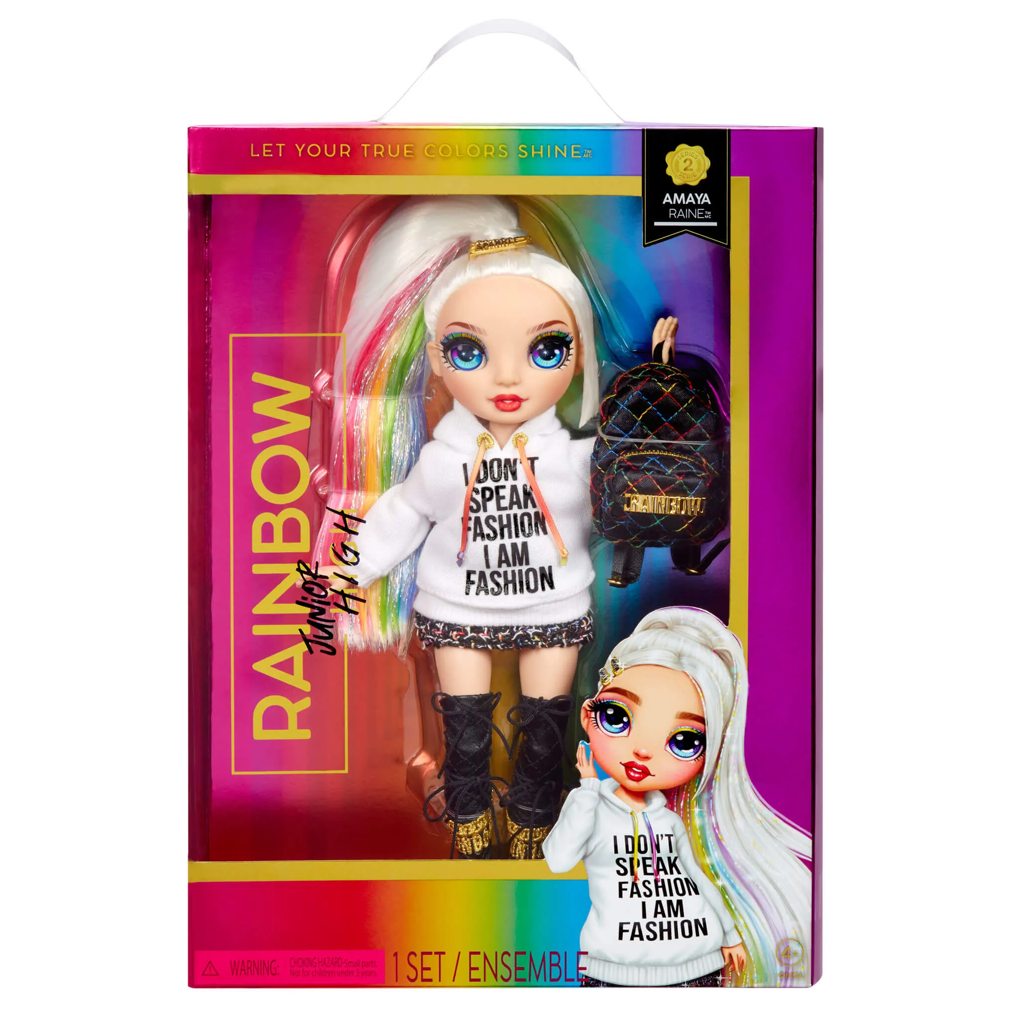 Rainbow High Jr High Special Edition Amaya Raine - 9" Rainbow Posable Fashion Doll