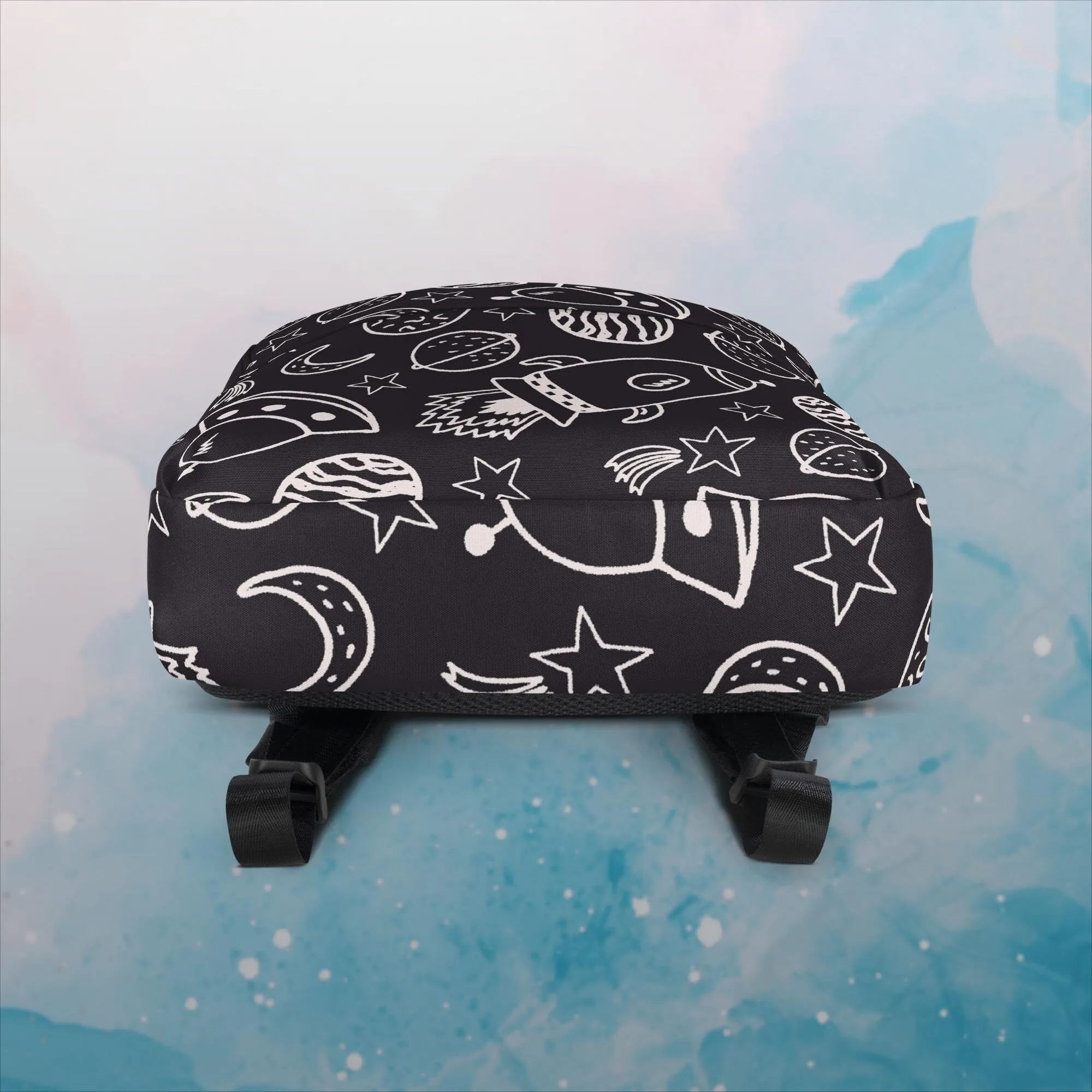 Rocket Ships and Planets Printed Backpack