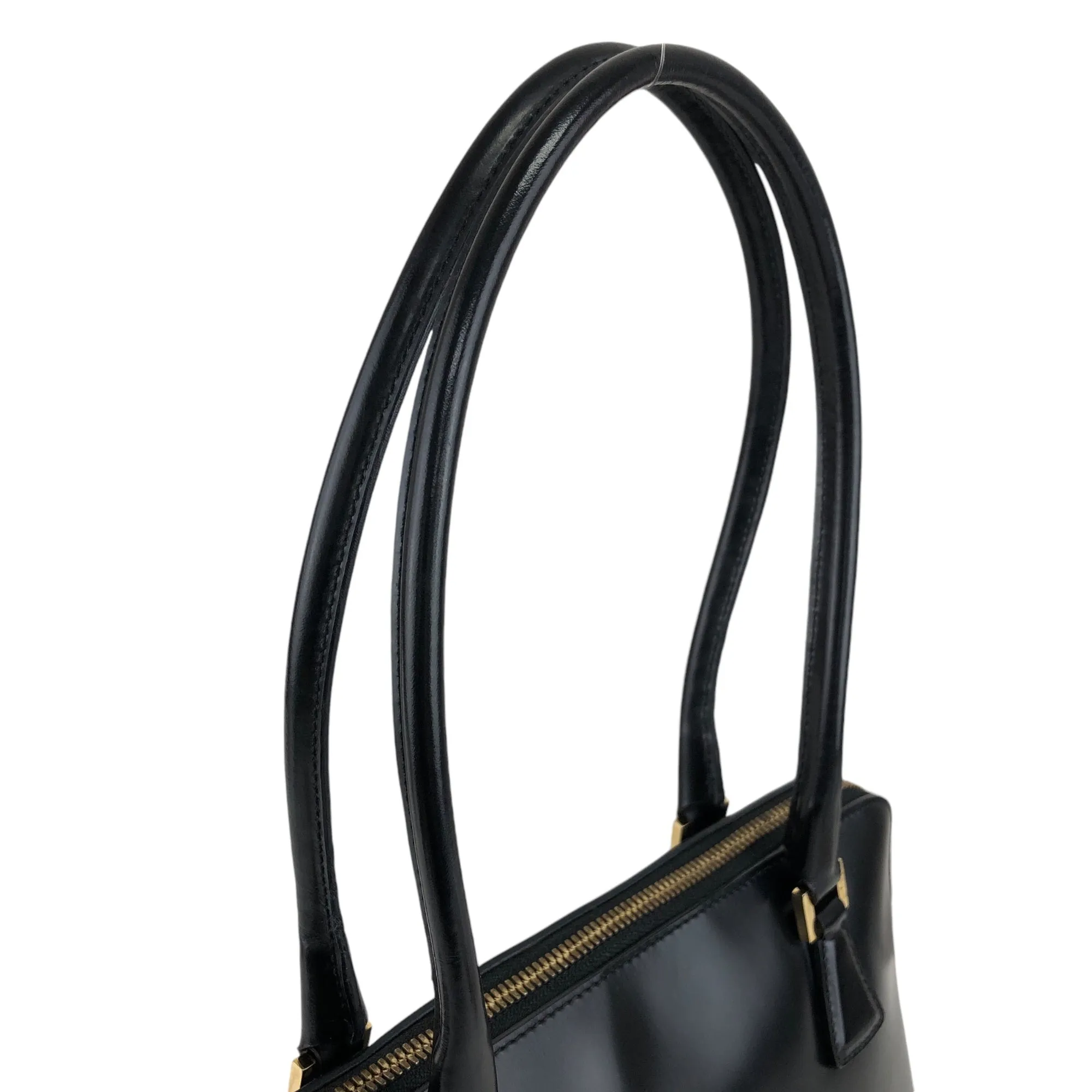 Salvatore Ferragamo Gancini Padlock Handbag Black Vintage dckiph