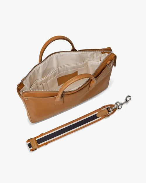 SHINOLA | The Slim Traveler Brief Case | Tan