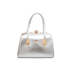 Silver Fancy Hand Bag P35837