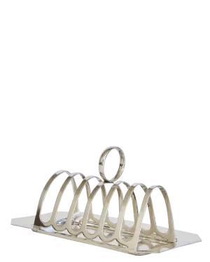 Silver Toast Rack and Plate