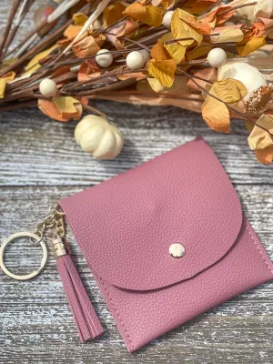 Snap Closure Wallet Keychain 2 "Rose"