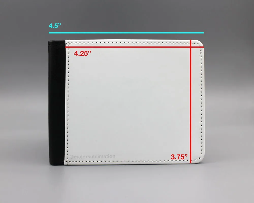 Sublimation PU Leather Bifold Wallet Blanks