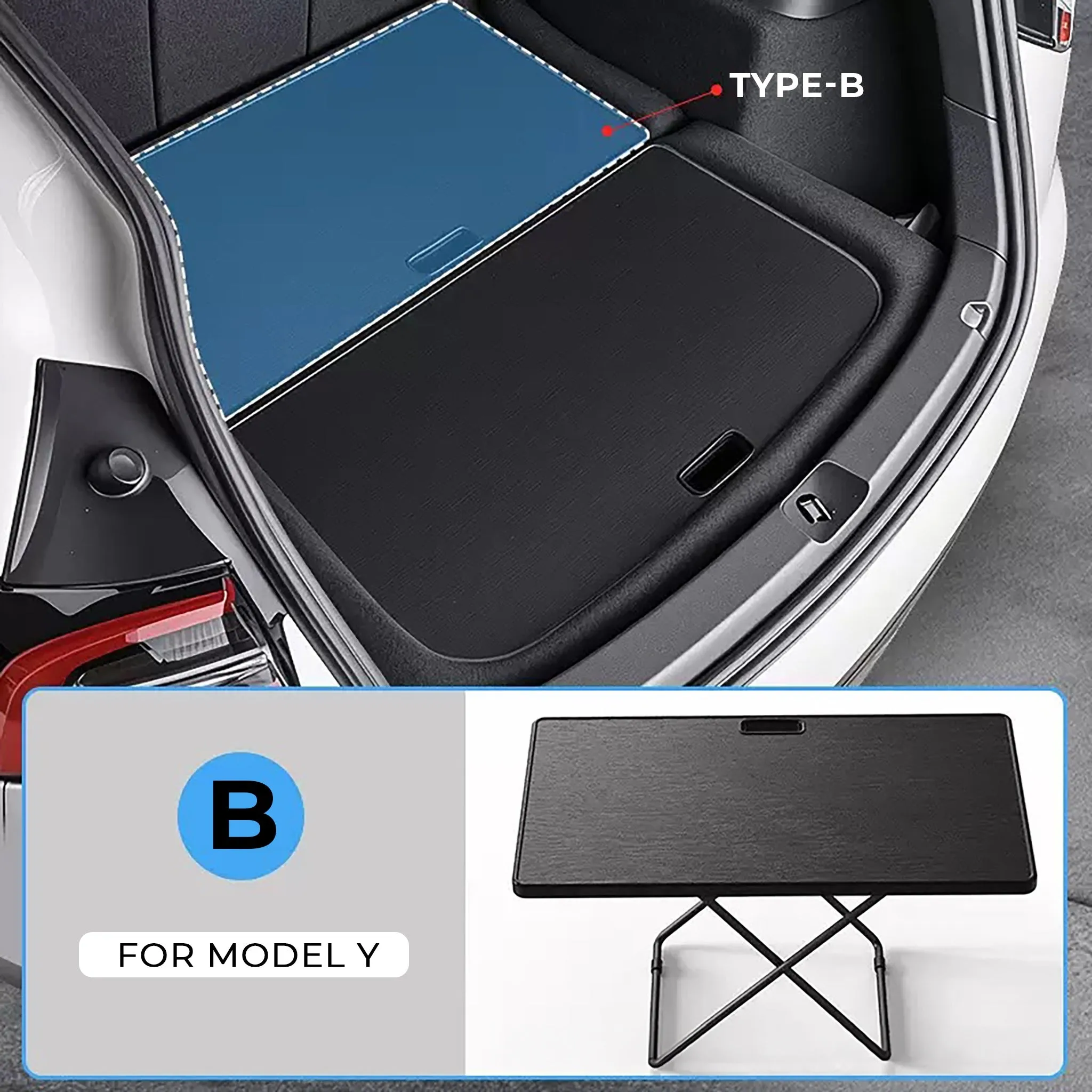 Tesla Sub-Trunk Portable Camping Table for Model 3 / Y & 2024 Model 3 Highland