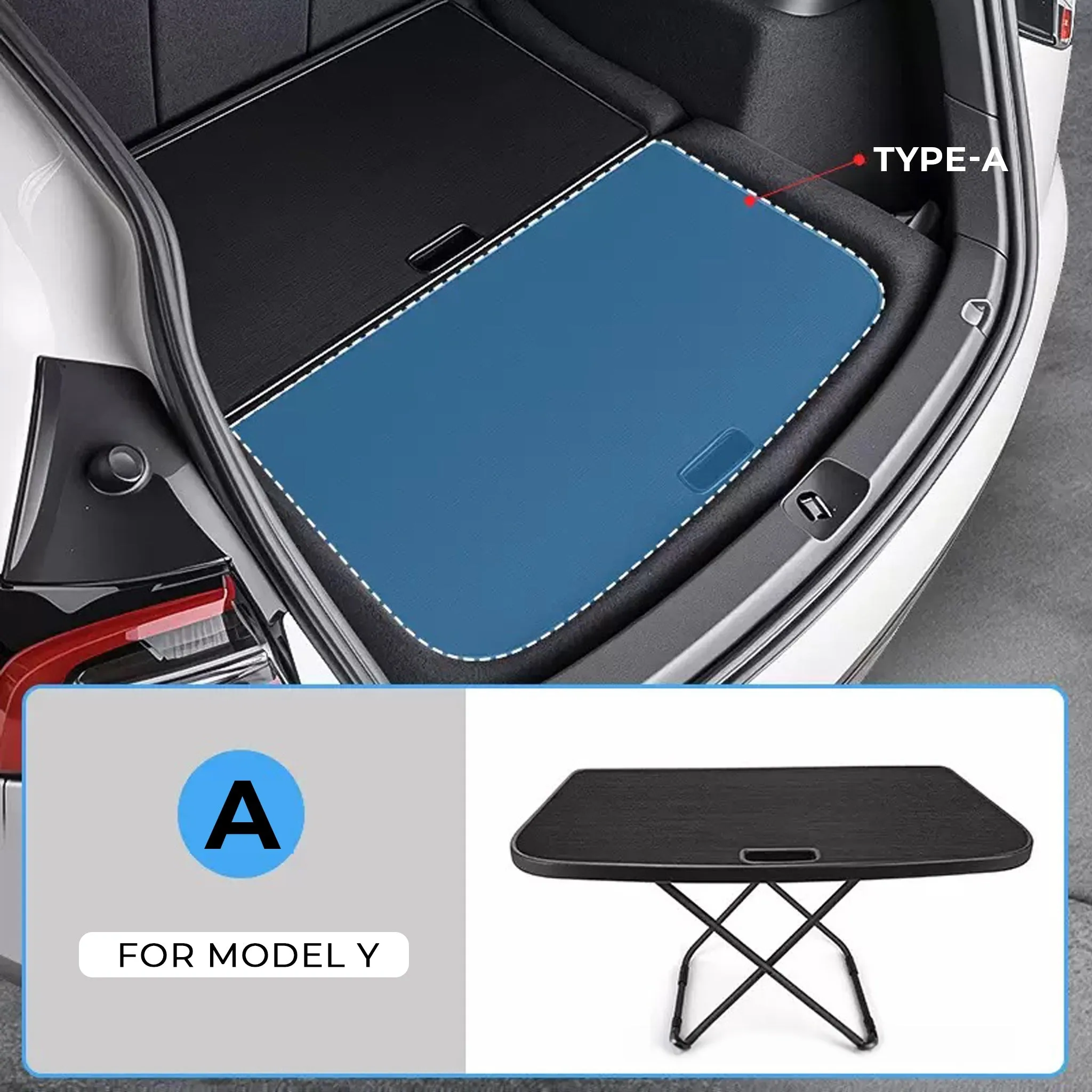 Tesla Sub-Trunk Portable Camping Table for Model 3 / Y & 2024 Model 3 Highland