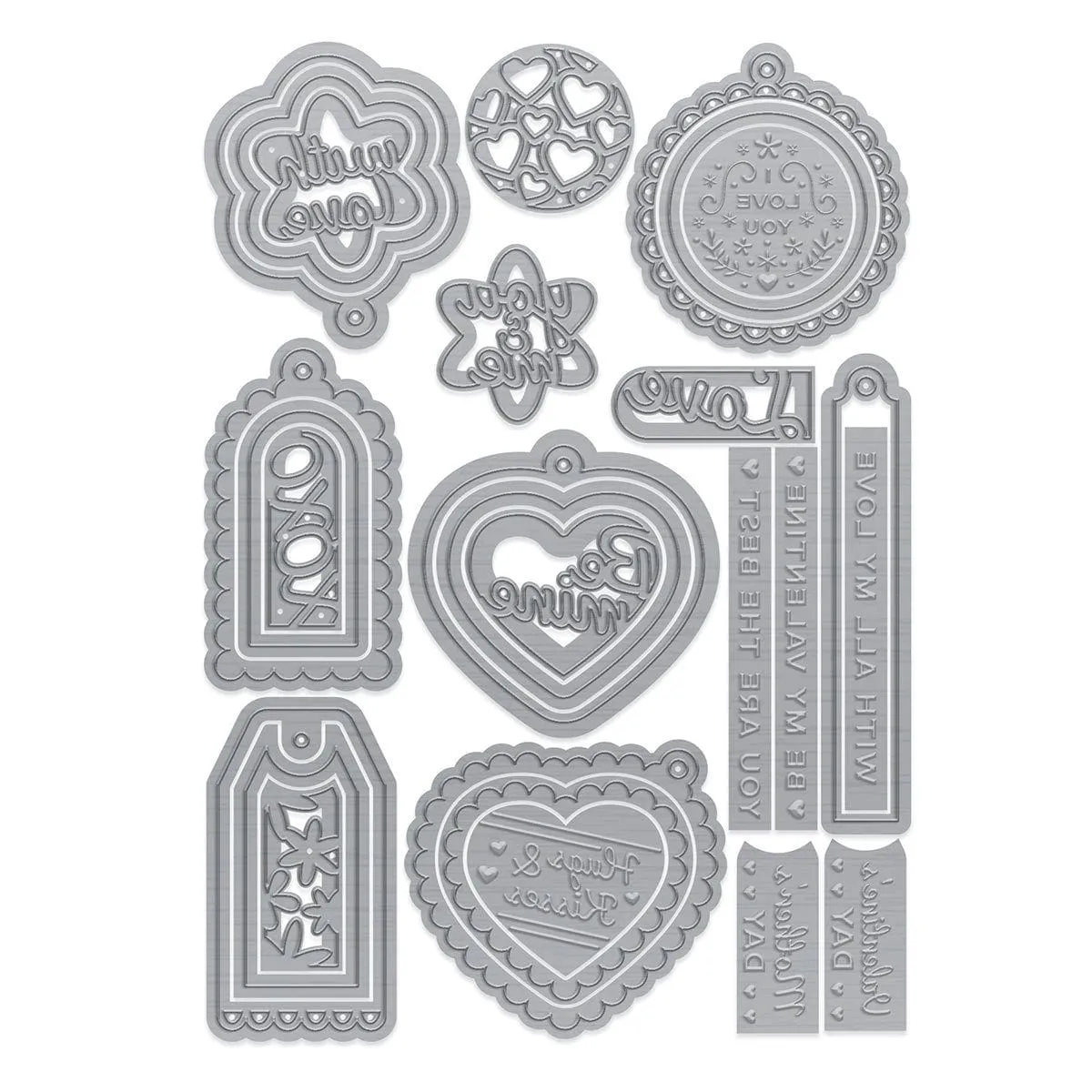 Tonic Studios Mother's Day & Valentine Day Tag Die Set - 5459e