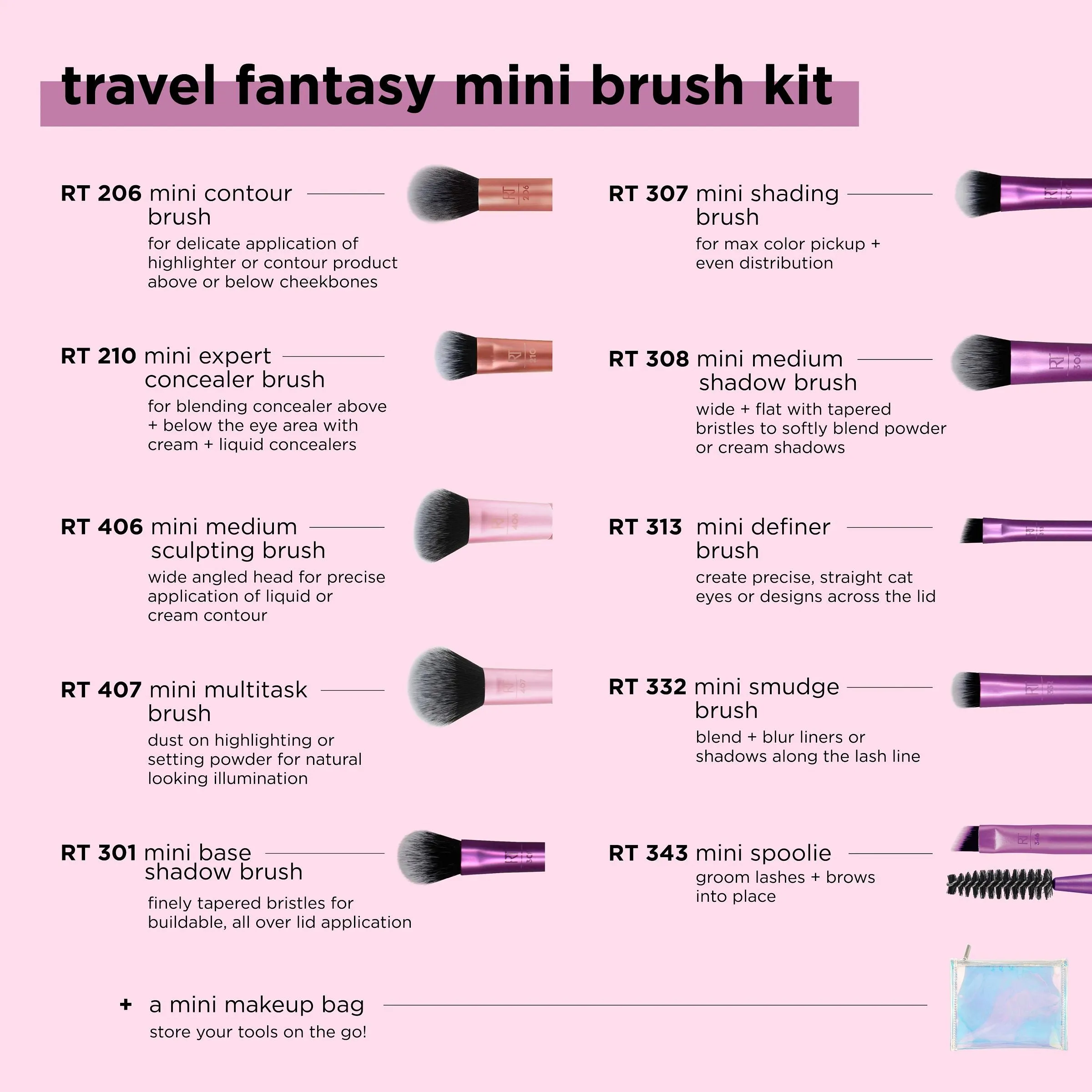 Travel Fantasy Mini Brush Set