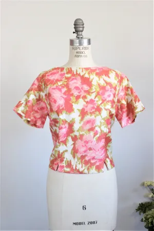 Vintage 1960s Miss Marcy of California Top, New With Tags