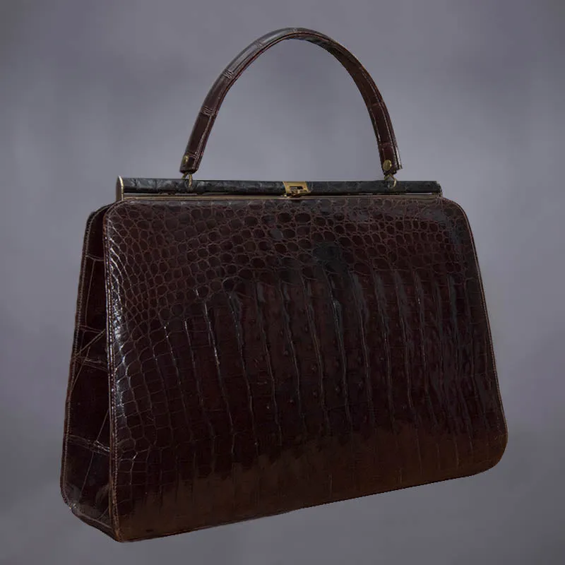 Vintage Alligator Handbag