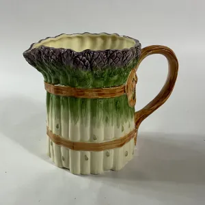 Vintage Ceramic Asparagus w/Bow Pitcher