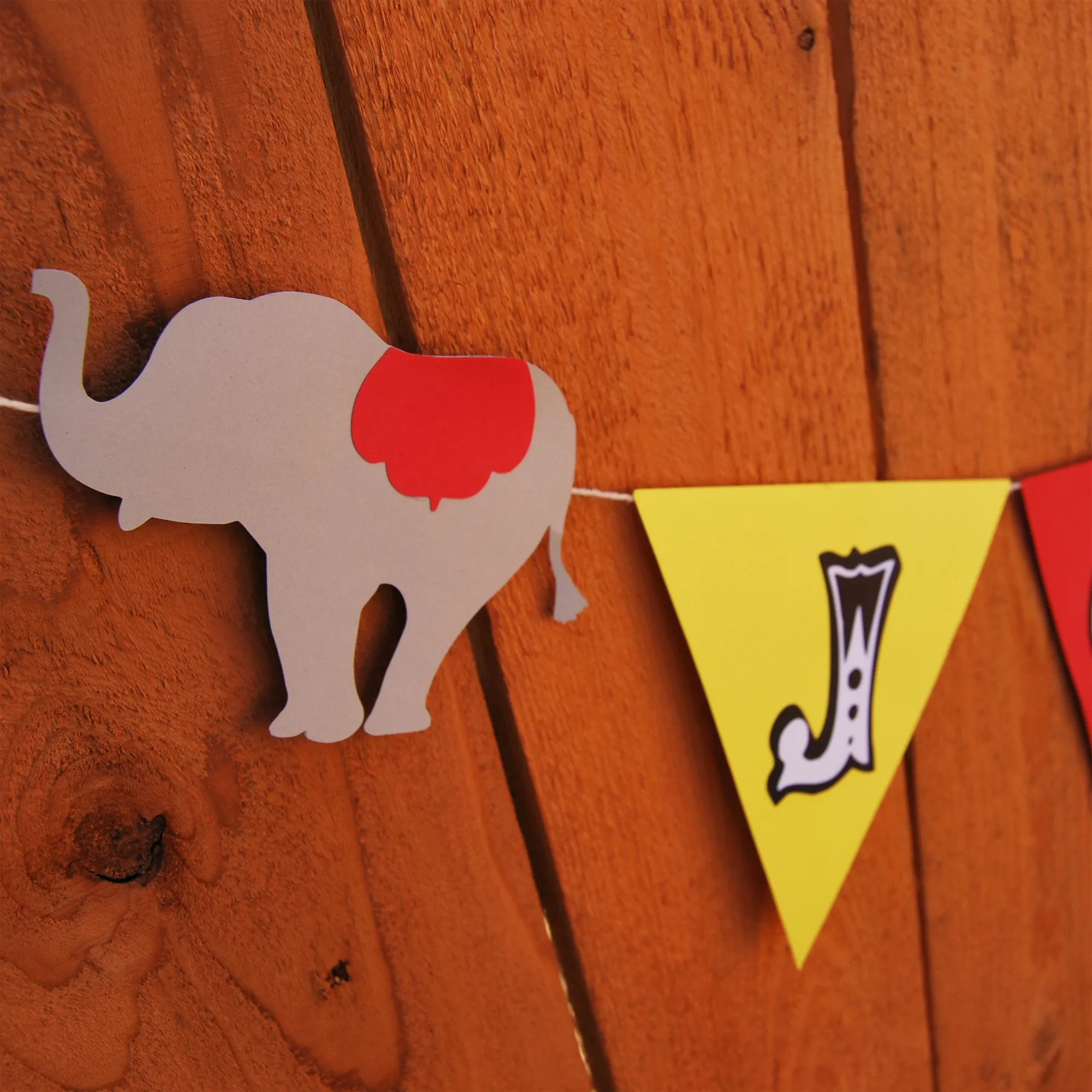 Vintage Circus Birthday Banner