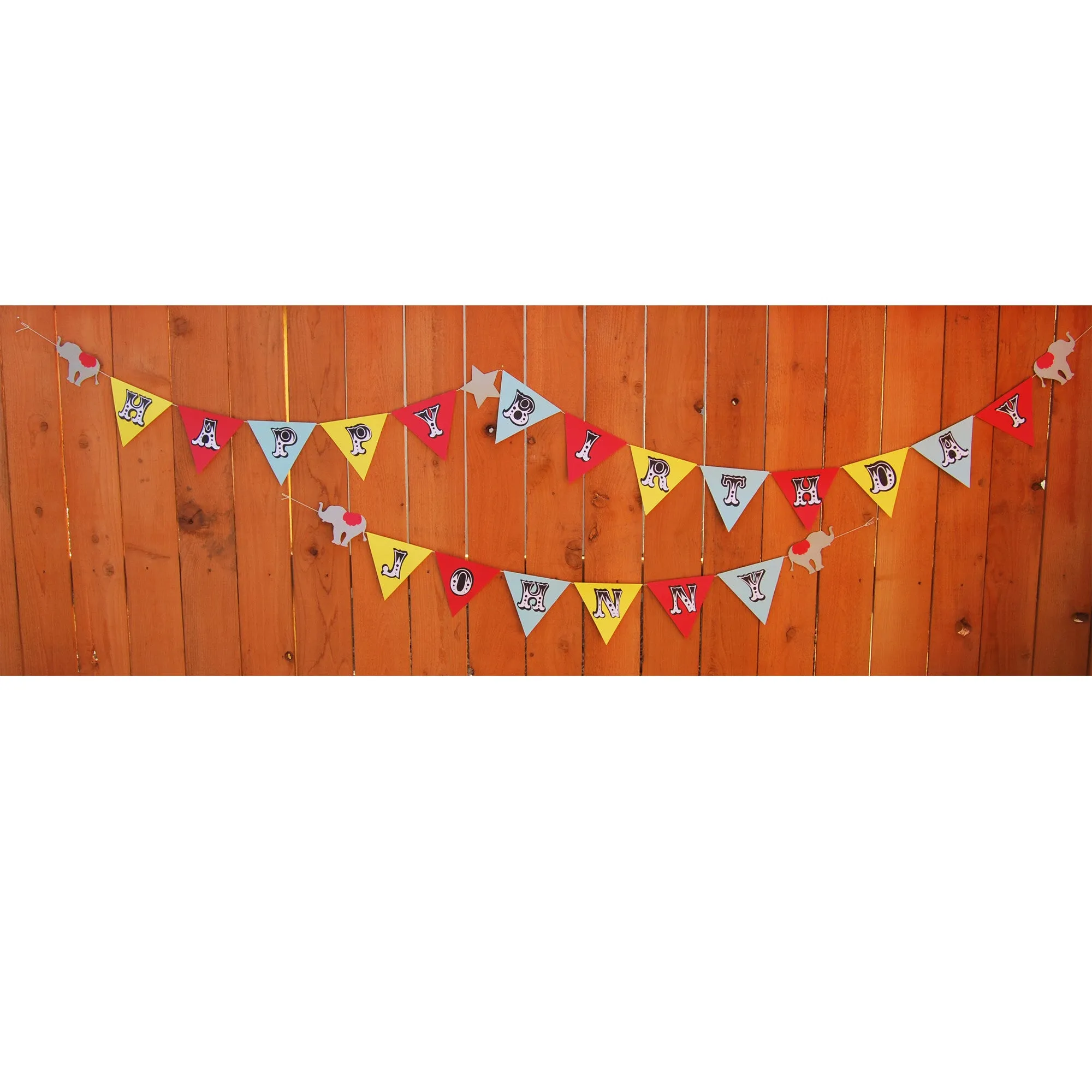 Vintage Circus Birthday Banner