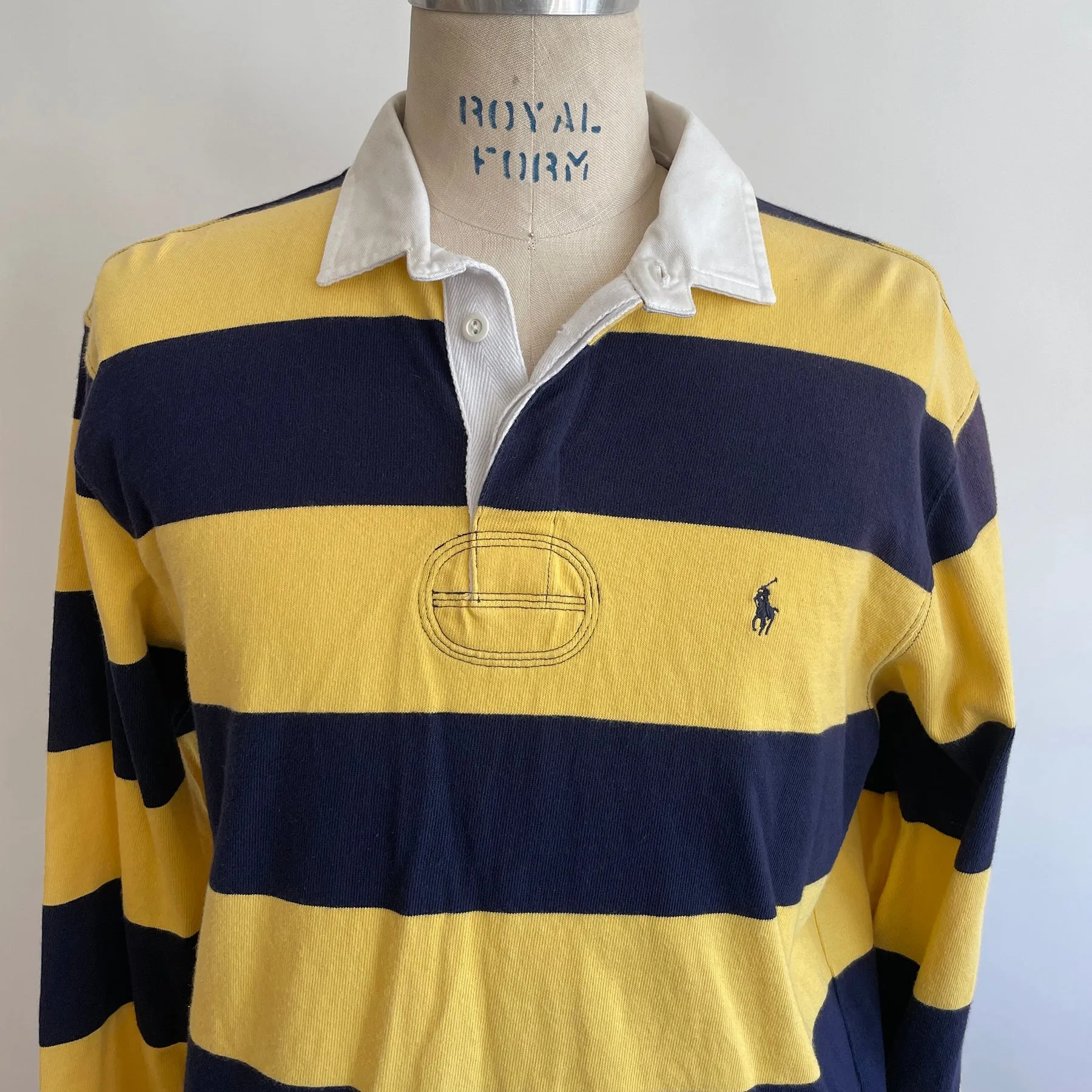 Vintage Navy and Gold Rugby shirt