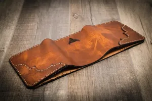 Western Trifold Wallet - Chestnut Brown