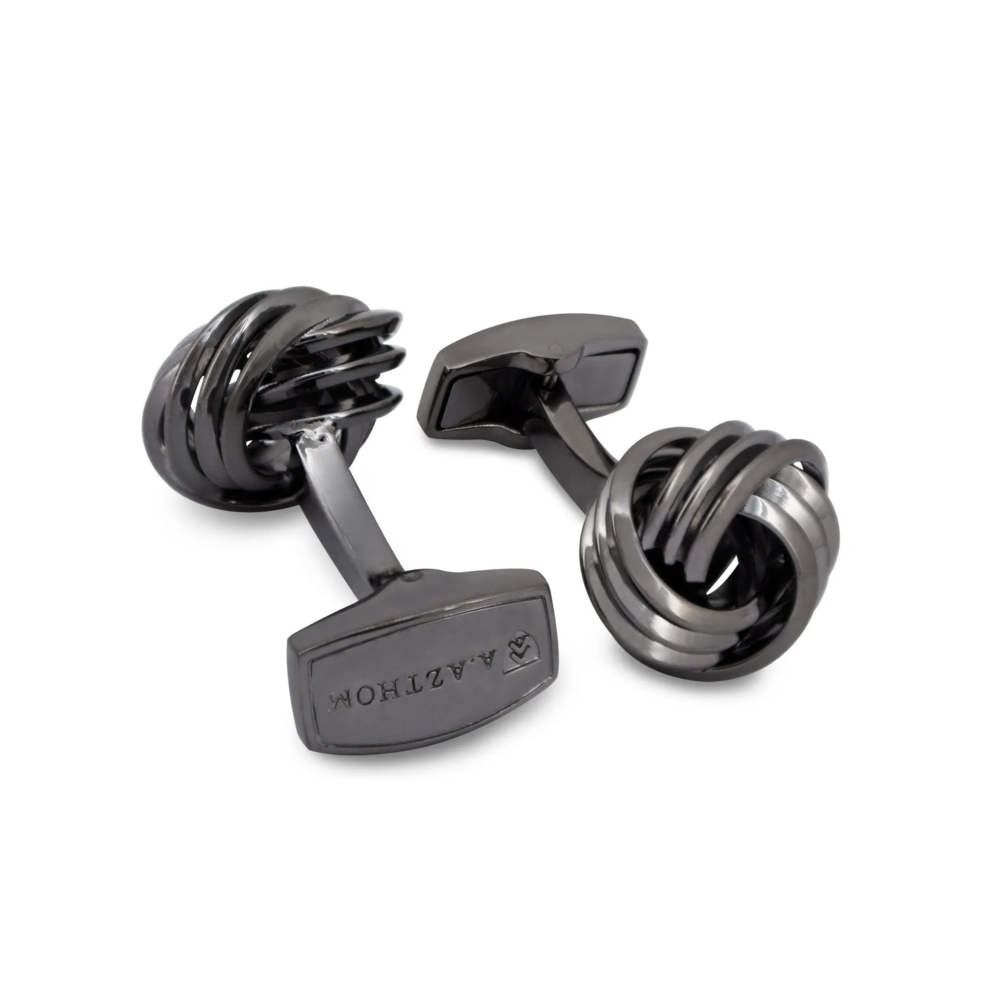 Wire Knot Gunmetal  Cufflinks